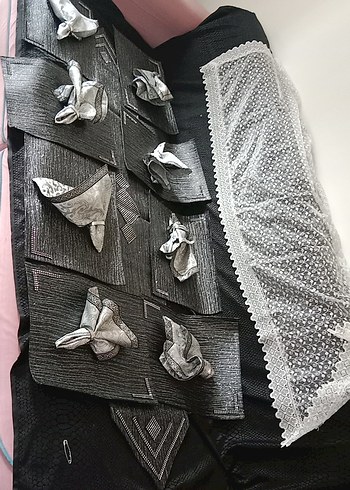 8 kişilik ranir supla peçete ve deri tül ranir ve yuzukleri - Görsel 2