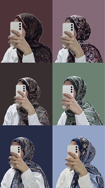 Diğer Etnik desen pamuklu şal moda kaşmir