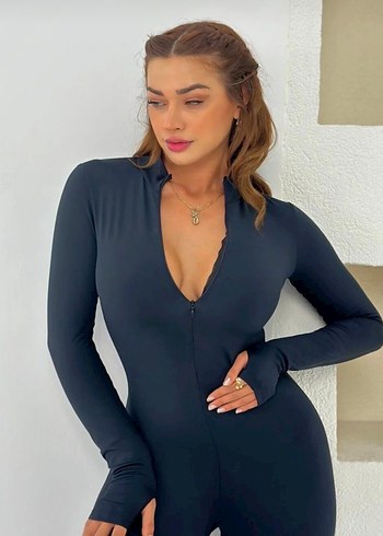 Siyah Uzun Kollu Tayt
 Kadın Tulum - Görsel 2