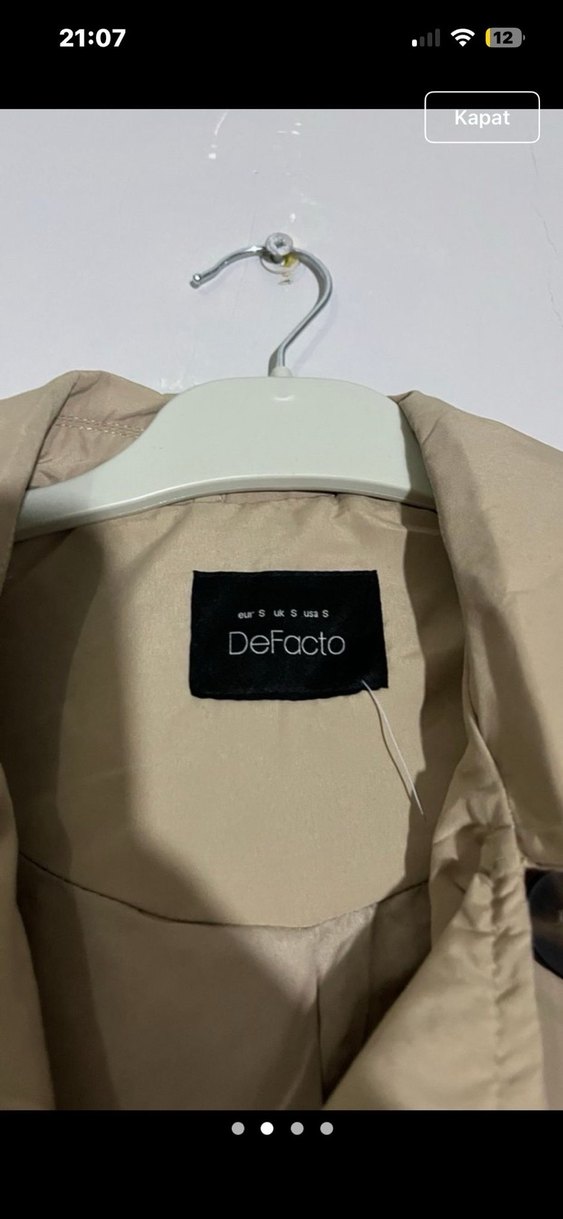 DeFacto Düğmeli Bej Kadın Ceket - Görsel 3