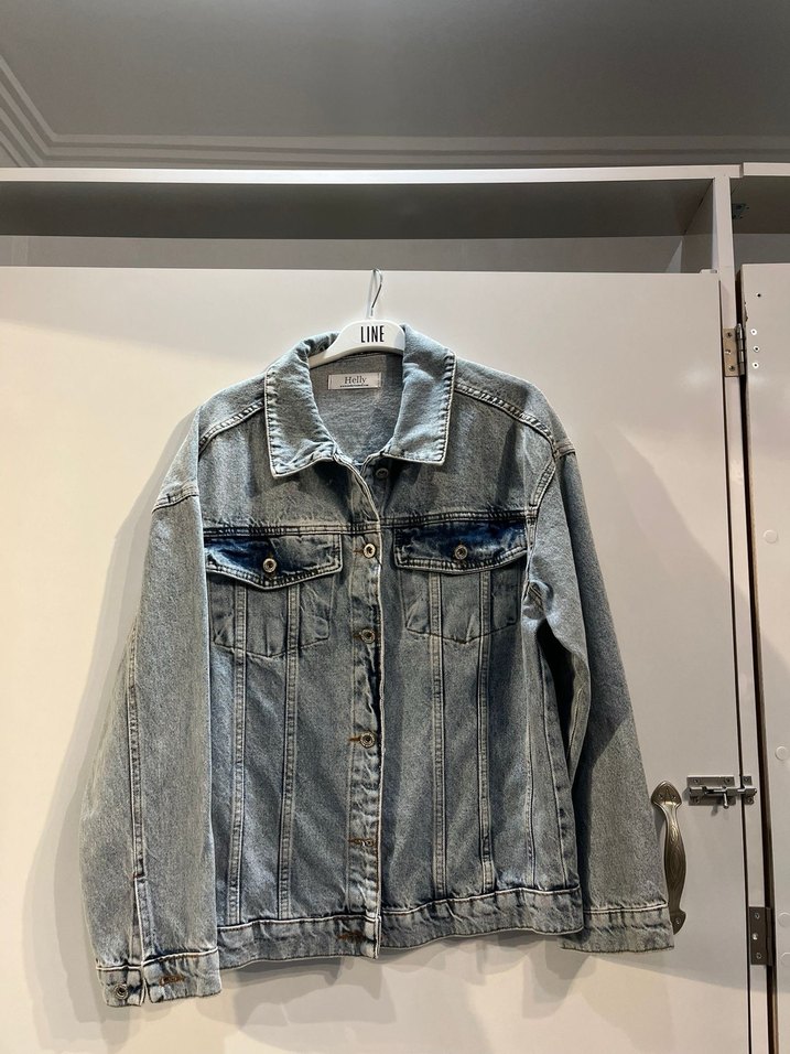 Mavi Düğmeli  Kadın Denim Ceket - Görsel 2