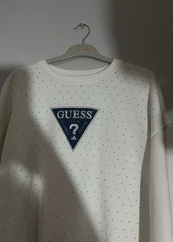 Guess Beyaz Uzun Kollu Sweatshirt - Görsel 2