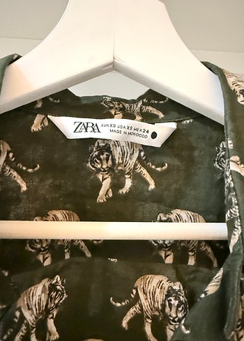 Zara Bohem Uzun Kollu Desenli Kadın Gömlek