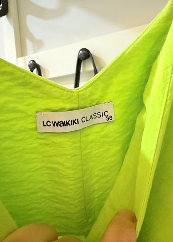 LC Waikiki Yeşil Askılı Uzun Salaş Elbise