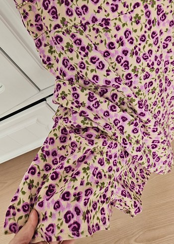 Askılı Çiçekli Elbise - Görsel 6