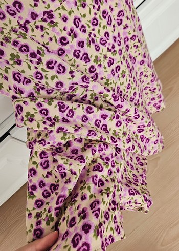 Askılı Çiçekli Elbise - Görsel 5