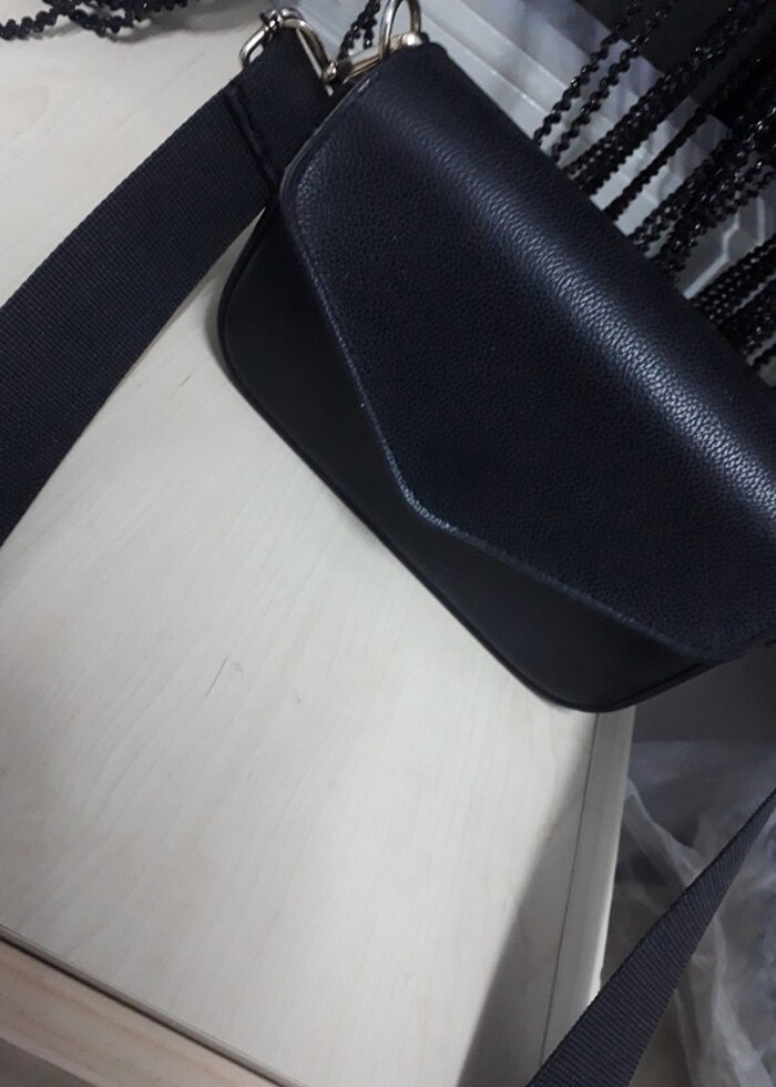 Siyah baget çanta - Görsel 2