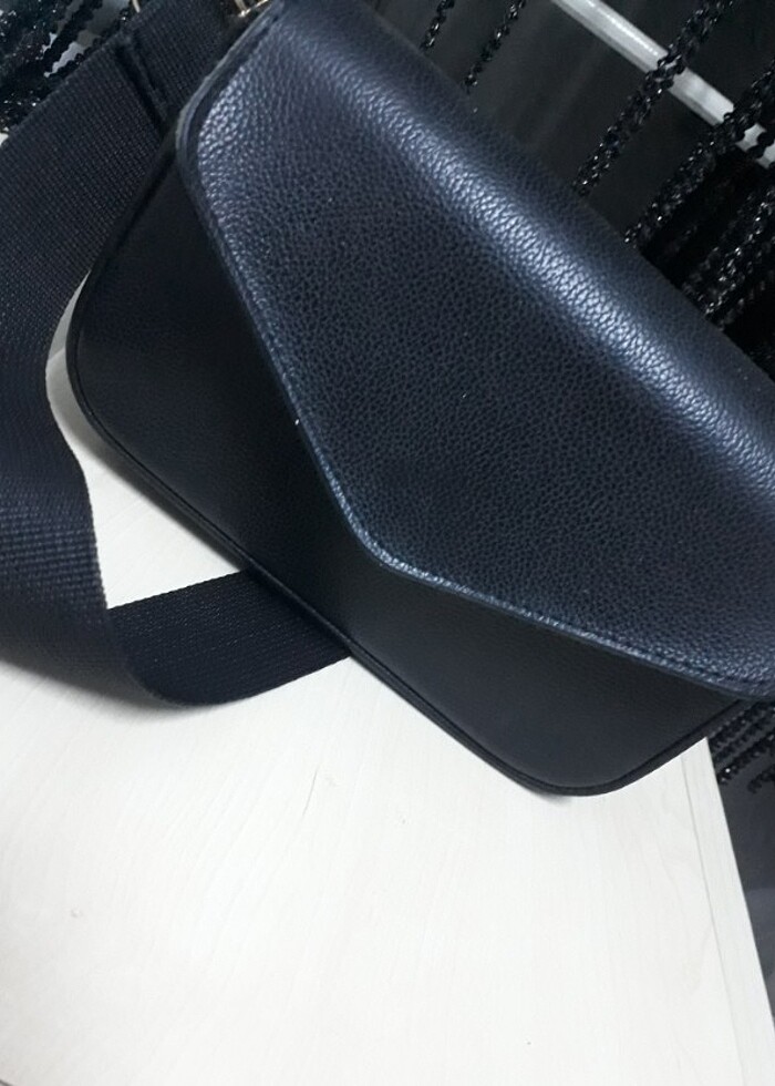 Siyah baget çanta - Görsel 3