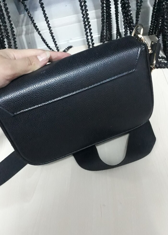 Siyah baget çanta - Görsel 4