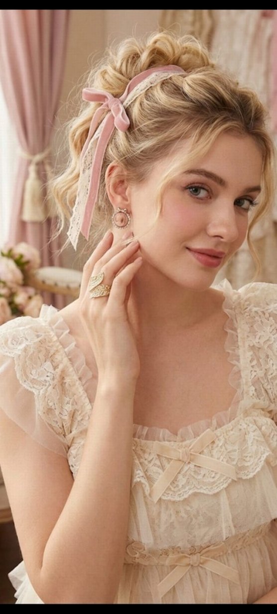 "Matmazelin Bahçe Sırrı" Vintage Küpe & Yüzük Kombini - Görsel 3