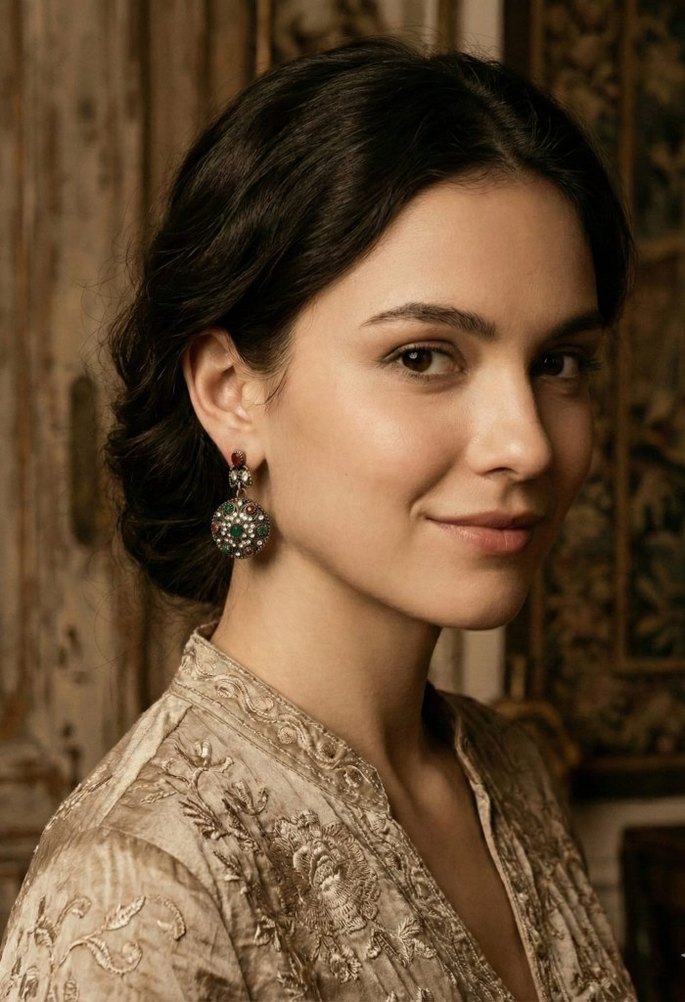 "Topkapı'nın Fısıltısı" Vintage Küpe - Görsel 2