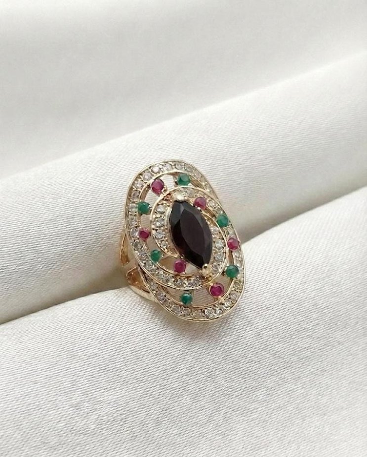 "Paris Bulvarında Kayıp Zaman" Vintage Yüzük - 17 Numara - Görsel 2