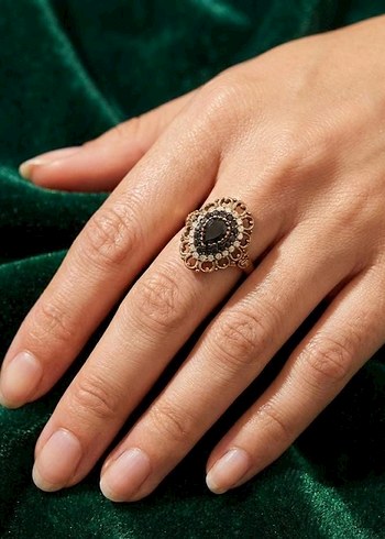 "Gece Yarısı Valsi" Vintage Yüzük - 9 Numara - Görsel 2