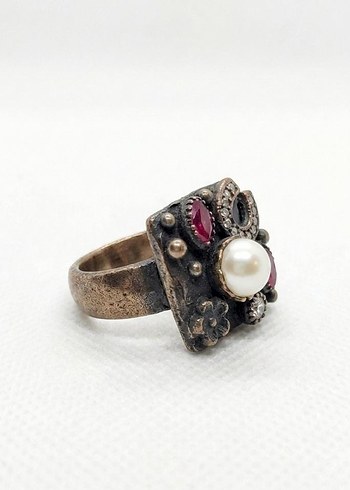 "Gecenin Saklı Kehaneti" Vintage Yüzük - 17 Numara - Görsel 4