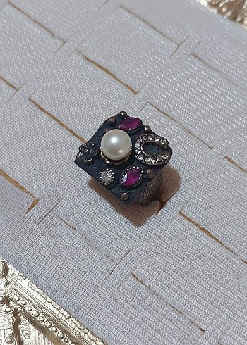 "Gecenin Saklı Kehaneti" Vintage Yüzük - 17 Numara - Görsel 2