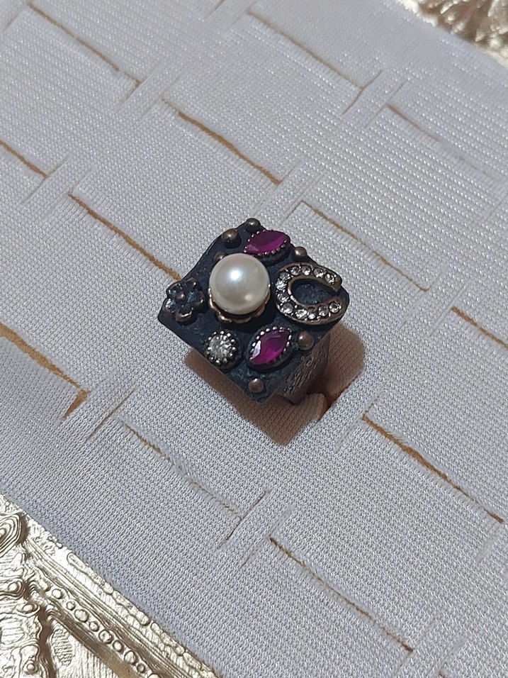 "Gecenin Saklı Kehaneti" Vintage Yüzük - 17 Numara - Görsel 2