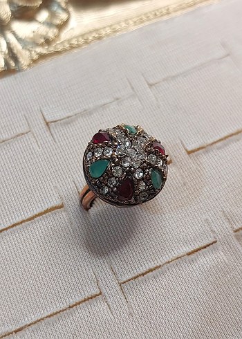 "Hürrem Sultan'ın Mirası" Antika Bronz Yüzük - Ayarlanabilir - Görsel 5