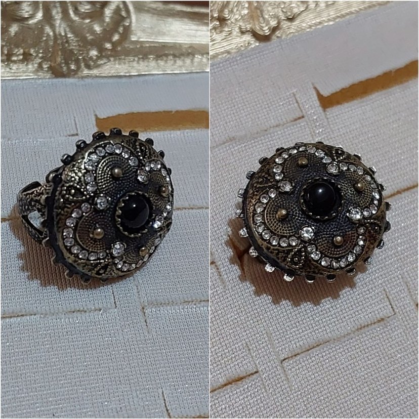 "Geceyarısı Tılsımı" Vintage Yüzük - Ayarlanabilir - Görsel 3