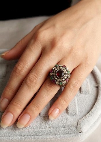 "Ayışığı Seranadı" Vintage Yüzük - 9 Numara - Görsel 2