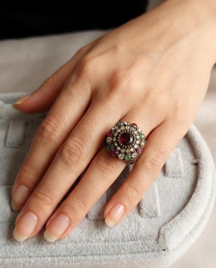 "Ayışığı Seranadı" Vintage Yüzük - 9 Numara - Görsel 2