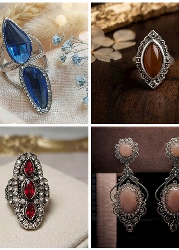 Vintage Love Kisiye Ozel İlan Vintage Yuzuk Kupe Seti