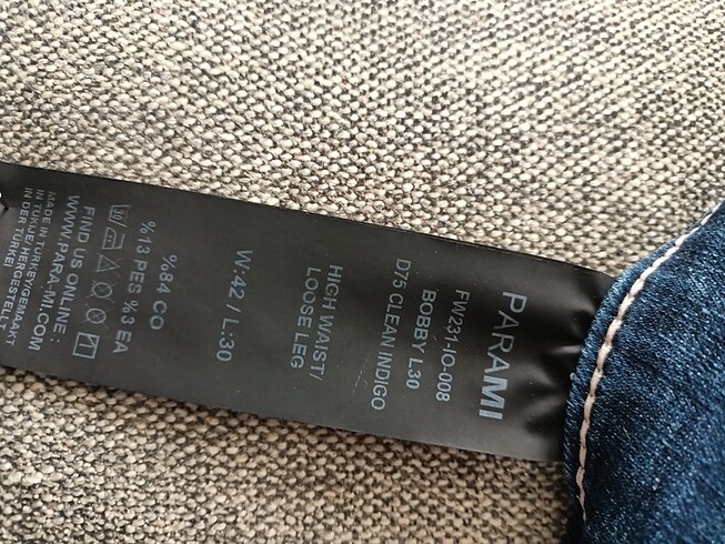 42 Beden mavi Renk Diğer marka jean pantolon