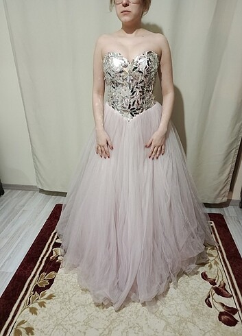 36 Beden pembe Renk Nişanlık