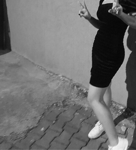 s Beden siyah Renk Elbise hm