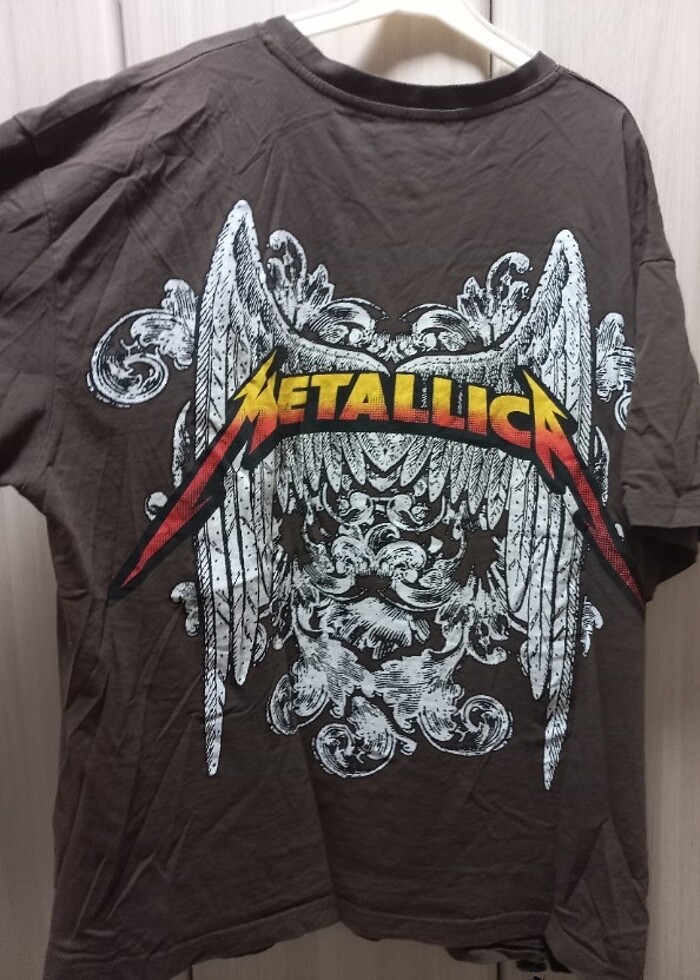 Metallica oversize goth tshirt - Görsel 2