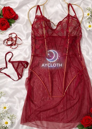 Kırmızı İşlemeli Bohem İp Askılı Mini Elbise - Görsel 3