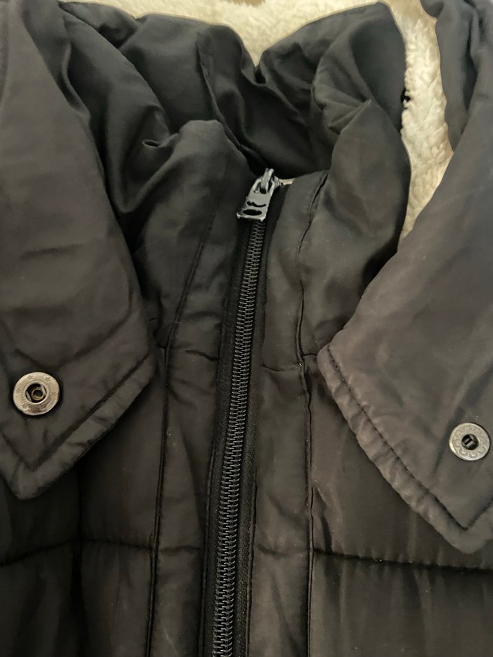 Siyah Kadın Mont - Görsel 3