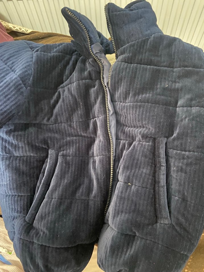 Lacivert kadın mont - Görsel 2