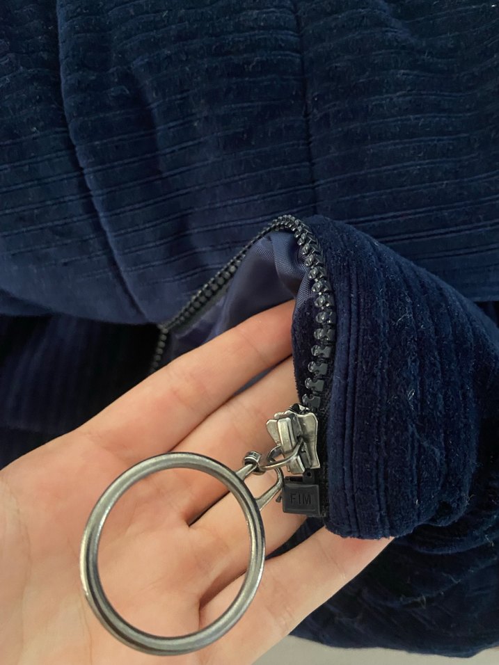 Lacivert kadın mont - Görsel 5