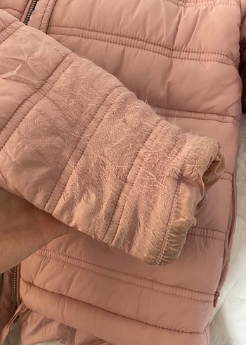 Pembe Kadın Fermuarlı Midi mont - Görsel 5