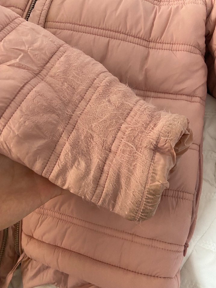 Pembe Kadın Fermuarlı Midi mont - Görsel 5