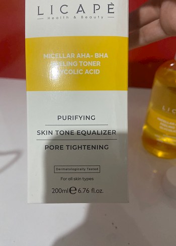 Licape Gözenek Sıkılaştırıcı Peeling Tonik 200 ml - Görsel 4