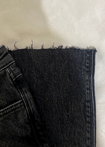 Gri Normal Boy Denim Kadın Kot Pantolon - Görsel 4