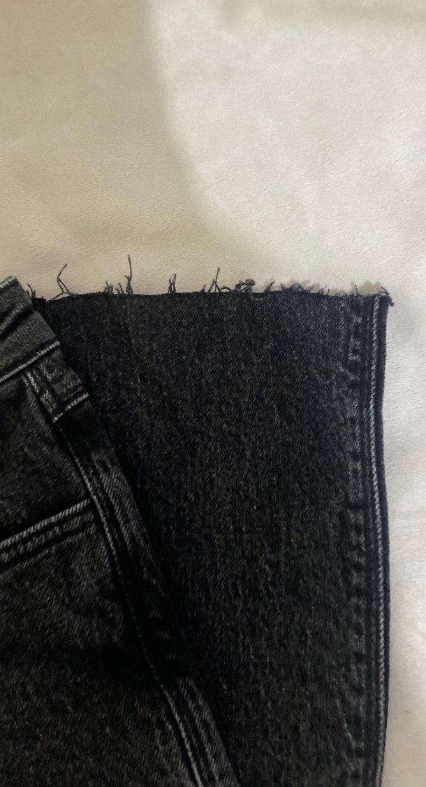 Gri Normal Boy Denim Kadın Kot Pantolon - Görsel 4