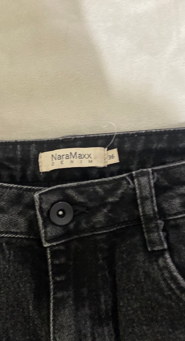 Gri Normal Boy Denim Kadın Kot Pantolon - Görsel 2