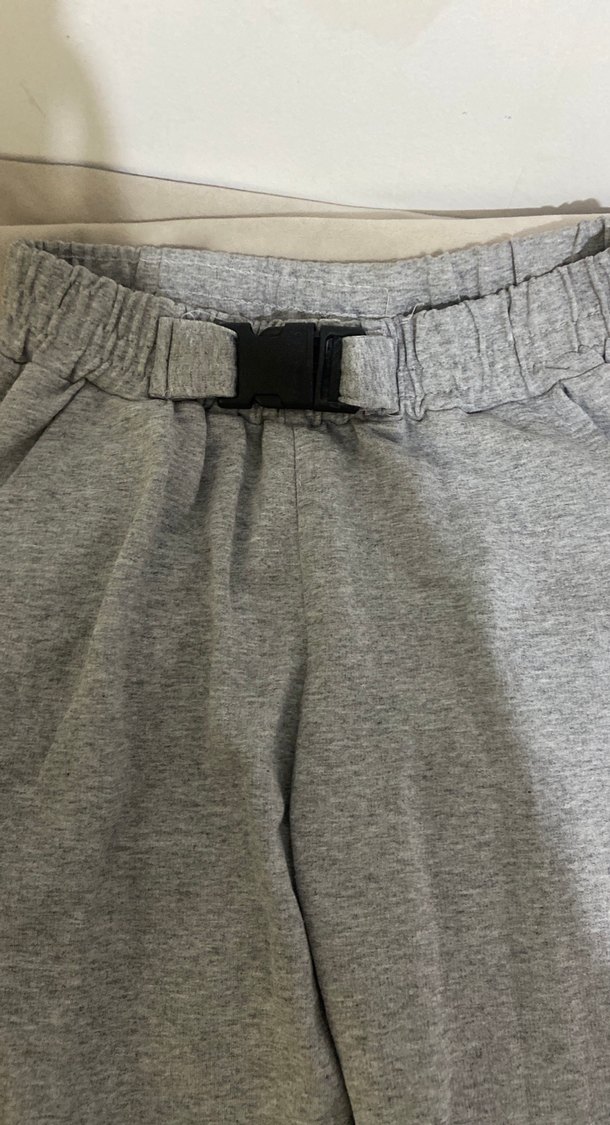 Gri Rahat Kesim Kadın Eşofman Altı - Görsel 3