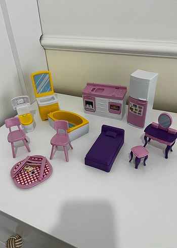 Mini Oyuncak Ev Mobilya Seti - Görsel 2