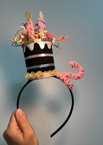 Pasta taç,mumlutaç,doğumgünütaçı - Görsel 2