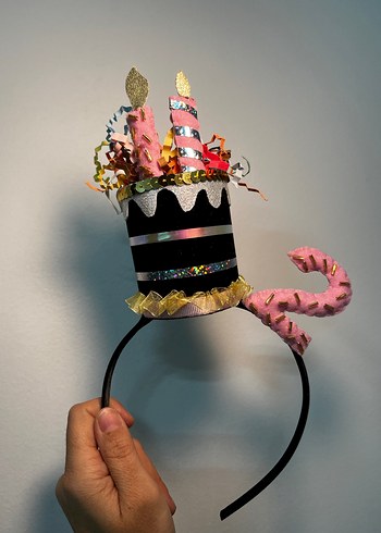 Pasta taç,mumlutaç,doğumgünütaçı - Görsel 3