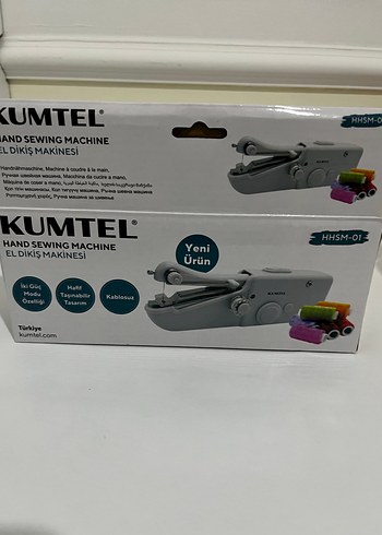 Kumtel HHSM-01 El Dikiş Makinesi Gri-Beyaz - Görsel 2