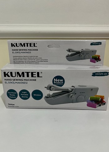 Kumtel HHSM-01 El Dikiş Makinesi Gri-Beyaz - Görsel 3