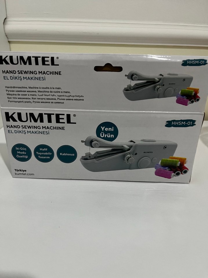 Kumtel HHSM-01 El Dikiş Makinesi Gri-Beyaz - Görsel 2