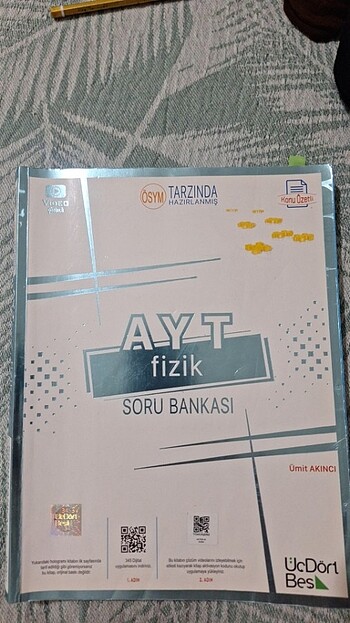 345 Ayt fizik soru bankasi