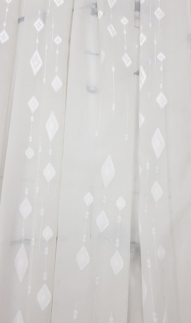 Beyaz Bohem Tarzı Tül Perde - Görsel 3
