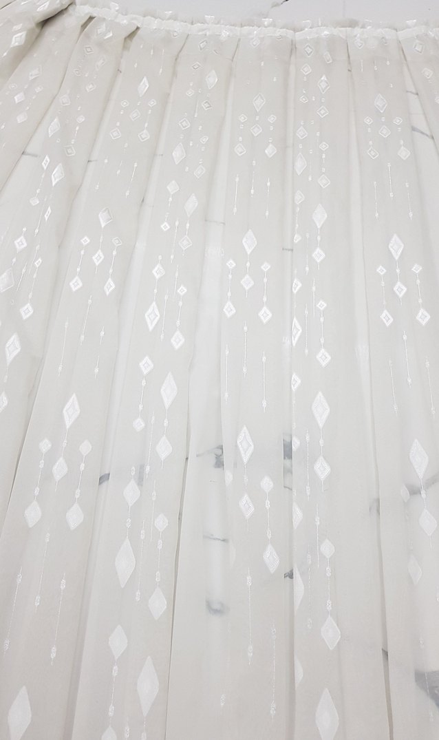 Beyaz Bohem Tarzı Tül Perde - Görsel 2