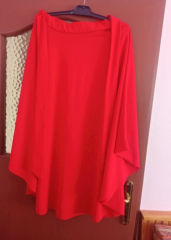 Kırmızı Midi Boy Salaş Kadın Etek - Görsel 5